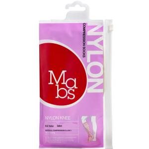 MABS Nylon Knæstrømpe Solbrun Medium, 1 par (Udløb: 11/2026)